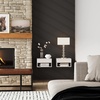 image:imageNathan James Jackson Wall Mounted Rattan Floating Bedroom Nightstand with Storage Drawer and Modern Open Shelf Cubby Light OakRattanWhite