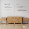 image:imageNathan James Jasper Mid Century Modern Solid Wood Bedroom Set Dresser and Nightstand Set for Bedroom or Nursery Warm Pine