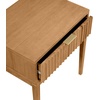 image:imageNathan James Jasper MidCentury Modern Desk Wall Unit Vanity and Nightstand Set Wood Desk with Drawer and Side TableLight Brown