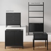image:imageNathan James Jasper Modern Sideboard TV Stand with Fluted Doors Accent Storage for Kitchen or Living Room Black Oak Set of 2Black Oak