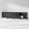 image:imageNathan James Jasper Modern Sideboard TV Stand with Fluted Doors Accent Storage for Kitchen or Living Room Black Oak Set of 2Black Oak