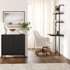 image:imageNathan James Jasper Modern Sideboard TV Stand with Fluted Doors Accent Storage for Kitchen or Living Room Black Oak Set of 2Black Oak