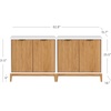 image:imageNathan James Jasper Modern Sideboard TV Stand with Fluted Doors Accent Storage for Kitchen or Living Room Black Oak Set of 2Warm Whitewarm Pine