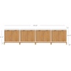 image:imageNathan James Jasper Modern Sideboard TV Stand with Fluted Doors Accent Storage for Kitchen or Living Room Black Oak Set of 2Warm Whitewarm Pine
