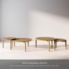 image:imageNathan James Kendall Round Modern Nesting Coffee Set of 2 Stacking Living Room Accent Tables Light BrownLight Brown