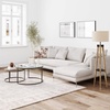 image:imageNathan James Kendall Round Modern Nesting Coffee Set of 2 Stacking Living Room Accent Tables Light BrownRustic OakGunmetalClear Glass
