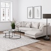 image:imageNathan James Kendall Round Modern Nesting Coffee Set of 2 Stacking Living Room Accent Tables Light BrownWhiteGunmetal