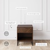 image:imageNathan James Kensi Nightstand Side Table with Storage amp Mina Rattan Wood End Table Nightstand with Storage