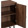image:imageNathan James Kova Accent Sideboard Storage Cabinet in Light Wood and Rattan with Metal Frame Adjustable Shelves and Cane Doors for Hallway or Living Room Light OakCaneBlackWalnut