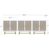 image:imageNathan James Kova Accent Sideboard Storage Cabinet in Light Wood and Rattan with Metal Frame Adjustable Shelves and Cane Doors for Hallway or Living Room Light OakCaneBlackMatte White