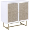 image:imageNathan James Kova Accent Sideboard Storage Cabinet in Light Wood and Rattan with Metal Frame Adjustable Shelves and Cane Doors for Hallway or Living Room Light OakCaneBlackMatte White