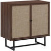 image:imageNathan James Kova Accent Sideboard Storage Cabinet in Light Wood and Rattan with Metal Frame Adjustable Shelves and Cane Doors for Hallway or Living Room Light OakCaneBlackWalnut