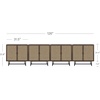 image:imageNathan James Kova Accent Sideboard Storage Cabinet in Light Wood and Rattan with Metal Frame Adjustable Shelves and Cane Doors for Hallway or Living Room Light OakCaneBlackWalnut