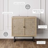 image:imageNathan James Kova Modern Free Accent Storage Cabinet Buffet Sideboard TV Stand for Hallway amp Rattan Nightstand Wood End Side Accent Table with Storage