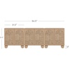 image:imageNathan James Leah Boho TV Stand or Sideboard Cabinet for Kitchen or Living Room with BallStyle Feet Natural Seagrass Door Fronts and Solid Wood Legs Raw Oak Set of 2Raw Oak