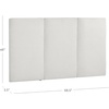image:imageNathan James Marissa Wall Mounted Upholstered Headboard 3 Panel Headboard with Textured Boucle Upholstery for Queen Bed White