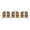 image:imageNathan James Mason Storage Cabinet Free Standing Accent Sideboard Buffet Credenza with Glass Doors and Adjustable Shelf in Black Oak Wood for Dining Room Entryway and Living Room Clear GlassBlackMatte White