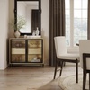 image:imageNathan James Mason Storage Cabinet Free Standing Accent Sideboard Buffet Credenza with Glass Doors and Adjustable Shelf in Black Oak Wood for Dining Room Entryway and Living Room Clear GlassBlackGlassLight Oak