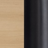 image:imageNathan James Mason Storage Cabinet Free Standing Accent Sideboard Buffet Credenza with Glass Doors and Adjustable Shelf in Black Oak Wood for Dining Room Entryway and Living Room Clear GlassBlackGlassLight Oak