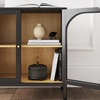 image:imageNathan James Mason Storage Cabinet Free Standing Accent Sideboard Buffet Credenza with Glass Doors and Adjustable Shelf in Black Oak Wood for Dining Room Entryway and Living Room Clear GlassBlackMatte Black