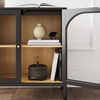 image:imageNathan James Mason Storage Cabinet Free Standing Accent Sideboard Buffet Credenza with Glass Doors and Adjustable Shelf in Black Oak Wood for Dining Room Entryway and Living Room Clear GlassBlackMatte Black