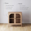 image:imageNathan James Mason Storage Cabinet Free Standing Accent Sideboard Buffet Credenza with Glass Doors and Adjustable Shelf in Black Oak Wood for Dining Room Entryway and Living Room Clear GlassBlackRaw Oak
