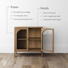 image:imageNathan James Mason Storage Cabinet Free Standing Accent Sideboard Buffet Credenza with Glass Doors and Adjustable Shelf in Black Oak Wood for Dining Room Entryway and Living Room Clear GlassBlackBrushed Light Brown