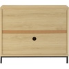 image:imageNathan James Mason Storage Cabinet Free Standing Accent Sideboard Buffet Credenza with Glass Doors and Adjustable Shelf in Black Oak Wood for Dining Room Entryway and Living Room Clear GlassBlackGlassLight Oak