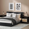 image:imageNathan James Mina Rattan Wood End Side Accent Table Nightstand with Storage for Living Room or Bedroom 1 Black OakBlackBlack OakBlack