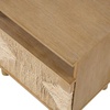 image:imageNathan James Mina Rattan Wood End Side Accent Table Nightstand with Storage for Living Room or Bedroom 1 Black OakBlackLight BrownSeagrass