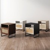 image:imageNathan James Mina Side End or Accent Table in a Natural Oak Wood Finish amp Matte Black Accents with Storage for Living Room or Nightstand for Bedroom OakBlack Set of 2