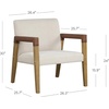 image:imageNathan James Omel Lounge Reading Chair Modern Living Room Accent Chair with Metal Frame and Boucle Upholstery Cream BoucleBlack Set of 2Hudson Natural FlaxBrushed Light Brown  Set of 2