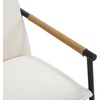 image:imageNathan James Omel Lounge Reading Chair Modern Living Room Accent Chair with Metal Frame and Boucle Upholstery Cream BoucleBlack Set of 2Omel White BoucleBlack