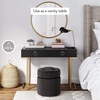 image:imageNathan James Parker Modern Home Office Writing Computer or Laptop Desk with Open Storage Cubby and Small Drawer WalnutBlackGold