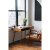 image:imageNathan James Parker Modern Home Office Writing Computer or Laptop Desk with Open Storage Cubby and Small Drawer WalnutWalnut