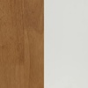 image:imageNathan James Parker Modern Home Office Writing Computer or Laptop Desk with Open Storage Cubby and Small Drawer WalnutWhiteBrown