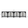 image:imageNathan James Paxton MidCentury Modern Wood Storage Cabinet with Doors Arched Storage Cabinet for Living Room or Kitchen with Rattan Door Details Raw OakBlack OakPale Rattan