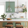 image:imageNathan James Percy Modern 2Light Pendant Island Light Fixture Brass Hanging Lights with Gold Metal Shade and Adjustable Cord for Kitchen Living Room Vintage BrassVintage BrassClear