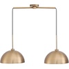 image:imageNathan James Percy Modern 2Light Pendant Island Light Fixture Brass Hanging Lights with Gold Metal Shade and Adjustable Cord for Kitchen Living Room Vintage BrassVintage Brass