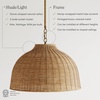 image:imageNathan James Percy Modern 2Light Pendant Island Light Fixture Brass Hanging Lights with Gold Metal Shade and Adjustable Cord for Kitchen Living Room Vintage BrassRattanLight Brown