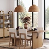 image:imageNathan James Percy Modern 2Light Pendant Island Light Fixture Brass Hanging Lights with Gold Metal Shade and Adjustable Cord for Kitchen Living Room Vintage BrassRattanLight Brown