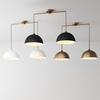 image:imageNathan James Percy Modern 2Light Pendant Island Light Fixture Brass Hanging Lights with Gold Metal Shade and Adjustable Cord for Kitchen Living Room Vintage BrassVintage Brass