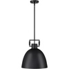 image:imageNathan James Percy Modern 2Light Pendant Island Light Fixture Brass Hanging Lights with Gold Metal Shade and Adjustable Cord for Kitchen Living Room Vintage BrassMatte Black Metal