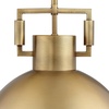 image:imageNathan James Percy Modern 2Light Pendant Island Light Fixture Brass Hanging Lights with Gold Metal Shade and Adjustable Cord for Kitchen Living Room Vintage BrassAntiqued Brass Metal