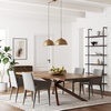 image:imageNathan James Percy Modern 2Light Pendant Island Light Fixture Brass Hanging Lights with Gold Metal Shade and Adjustable Cord for Kitchen Living Room Vintage BrassVintage Brass
