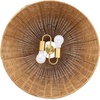 image:imageNathan James Percy Modern 2Light Pendant Island Light Fixture Brass Hanging Lights with Gold Metal Shade and Adjustable Cord for Kitchen Living Room Vintage BrassRattanLight Brown