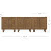 image:imageNathan James Scott Transitional Fluted Accent Cabinet or Storage Cabinet for Living Room or Entryway with Solid Wood Panel Black Oak Set of 3Austin Brown