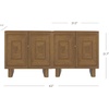 image:imageNathan James Scott Transitional Fluted Accent Cabinet or Storage Cabinet for Living Room or Entryway with Solid Wood Panel Black Oak Set of 3Austin Brown