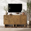 image:imageNathan James Scott Transitional Fluted Accent Cabinet or Storage Cabinet for Living Room or Entryway with Solid Wood Panel Black Oak Set of 3Austin Brown