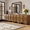 image:imageNathan James Scott Transitional Fluted Accent Cabinet or Storage Cabinet for Living Room or Entryway with Solid Wood Panel Black Oak Set of 3Austin Brown